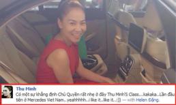 Thu Minh lại bị "ném đá" sau khi khoe xe chủ quyền tiền tỷ