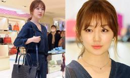 Yoon Eun Hye thu hút với jumpsuit denim cá tính