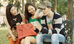 Thu Minh, Mỹ Lệ mặt mộc "hẹn hò" cùng Nathan Lee chơi công viên