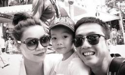 Hình ảnh tràn hạnh phúc của gia đình sao Việt đầu năm mới