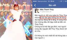 Quán quân Next Top Mâu Thanh Thủy bị tai nạn