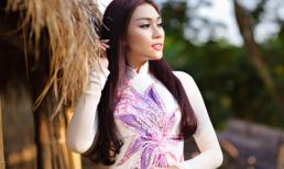 Diệu Huyền bất ngờ ngoan hiền với áo dài