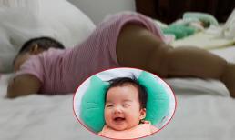 Bé Thỏ nhà Xuân Lan "tập thể dục buổi sáng" cực yêu