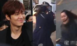 Fan cuồng vượt rào an ninh, ngã ra đường vì Lee Min Ho