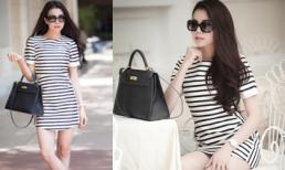 Trà Ngọc Hằng khoe chân thon dài sành điệu xuống phố