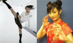 9X Nhật xinh đẹp dùng đầu đập vỡ 15 viên ngói