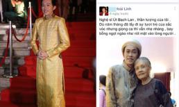 Nghệ sĩ Hoài Linh xúc động khi chụp hình cùng thần tượng