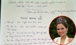 Diễm Hương lần đầu công khai thư xin lỗi