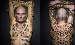 Người đàn ông bán đấu giá làn da xăm trổ 90% của mình