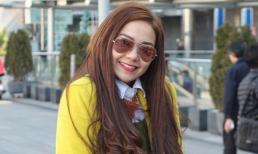 Minh Hằng xinh tươi trên đường phố Hàn Quốc