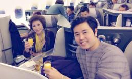 Vũ Hoàng Việt và bồ tỉ phú chia sẻ hạnh phúc ở khoang máy bay hạng sang