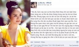 Xúc động dòng tâm sự Lý Nhã Kỳ viết cho mẹ