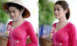 Khanh Chi Lâm diện áo bà ba xinh như mộng