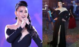 Maya khoe chân dài gợi cảm với váy xẻ cao