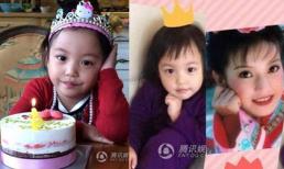 Con gái Triệu Vy ngày càng xinh đẹp và đáng yêu giống mẹ