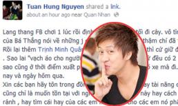 Tuấn Hưng trách Minh Quân, Bá Thắng: Sao lại vạch áo cho người xem lưng?