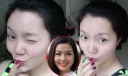 Ca sỹ Ngọc Anh tự khoe mặt mộc nhợt nhạt, kém sắc