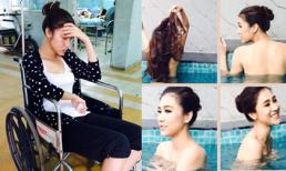 Ngay sau "tắm tiên", Kim Dung đã nhập viện bơ phờ