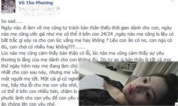 Vũ Thu Phương xót cô con gái đang bị bệnh