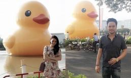 Trang Nhung đi ngắm vịt cùng bạn trai đại gia