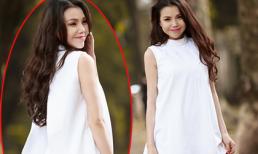 Trà Ngọc Hằng khoe nét hồn nhiên, mơ mộng giữa thủ đô