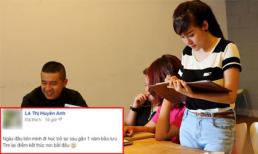 Bà Tưng đi học lại sau gần 1 năm bảo lưu