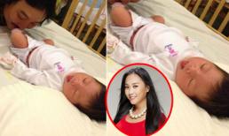 Thêm ảnh cử chỉ cực kháu khỉnh của con gái Đoan Trang