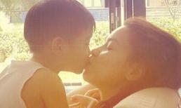 Ngắm "sao" Việt và nhóc tì hôn nhau đáng yêu