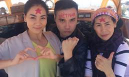 Gần 155 ngàn người thích thú với hình ảnh Thu Minh in quốc kì lên trán