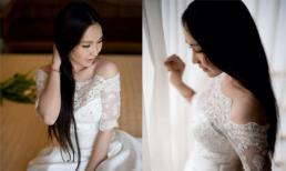 Kim Hiền thử váy cưới trước ngày lên xe hoa