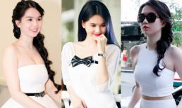 Ngọc Trinh đẹp ngọt ngào với màu trắng tinh khiết