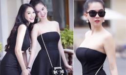 Ngọc Trinh diện váy quây khoe "da trắng sứ" nổi bật giữa phố