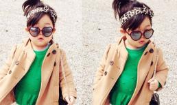 Cô nhóc 4 tuổi sành điệu không cần hàng hiệu