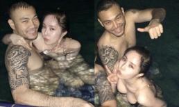 Quỳnh Nga "quấn chặt" Doãn Tuấn dưới bể bơi