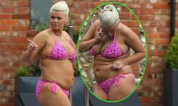 Ngồn ngộn mắt nhìn sao lều phều mỡ với bikini