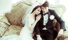 Sella Trương hóa cô dâu đẹp ngọt ngào bên Lê Kiên Định