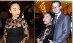 Đoan Trang tái xuất tròn trịa sau 1 tháng sinh em bé