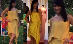 Hiền Mai tự "dìm hàng" với chiếc váy xấu tệ hại
