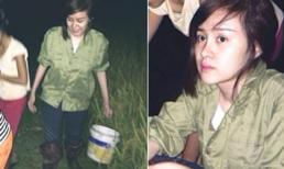 Fan siêu lòng với hình ảnh Bà Tưng làm thôn nữ mò cua