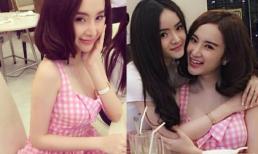 Chị em Phương Trinh xinh như công chúa với váy hồng