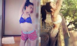 Trà Ngọc Hằng thản nhiên khoe ảnh mặc nội y ở nhà