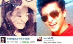 Hoàng Thùy Linh và Harry Lu khoe khéo đang bên nhau ở biển Vũng Tàu
