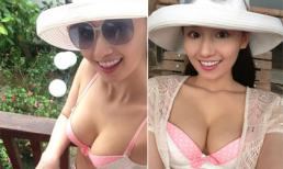  Lã Thanh Huyền khoe vòng một căng đầy trong kỳ nghỉ