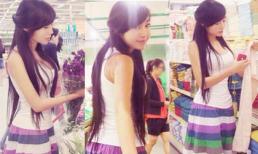 Elly Trần bất ngờ ăn diện dịu dàng, đi mua sắm đảm đang như bà nội trợ