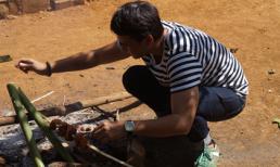 "Trai nhảy" Ngọc Thuận trổ tài nấu cơm lam, thịt nướng