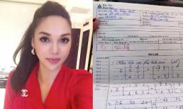 Hoa hậu Diệu Hân tự tin khoe điểm 5 toán