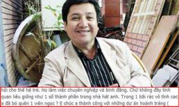 Nhân viên học việc gọi Nhà hát của Chí Trung là "bãi rác vô tình"