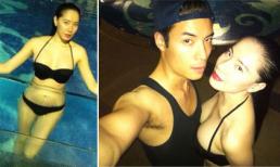 Chung Thục Quyên diện bikini nóng bỏng áp sát bạn trai Việt kiều