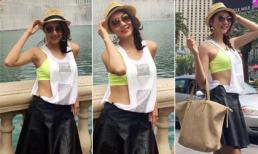  Chùm ảnh Ngọc Quyên mát mẻ tại Las Vegas