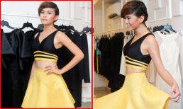 Mâu Thanh Thủy khoe khéo eo thon trong thiết kế của Hoàng Minh Hà